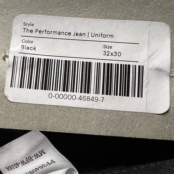 Everlane The Athletic 4-Way Stretch Organic Jean | Uniform Black Men’s 32 x 30 - Picture 12 of 13